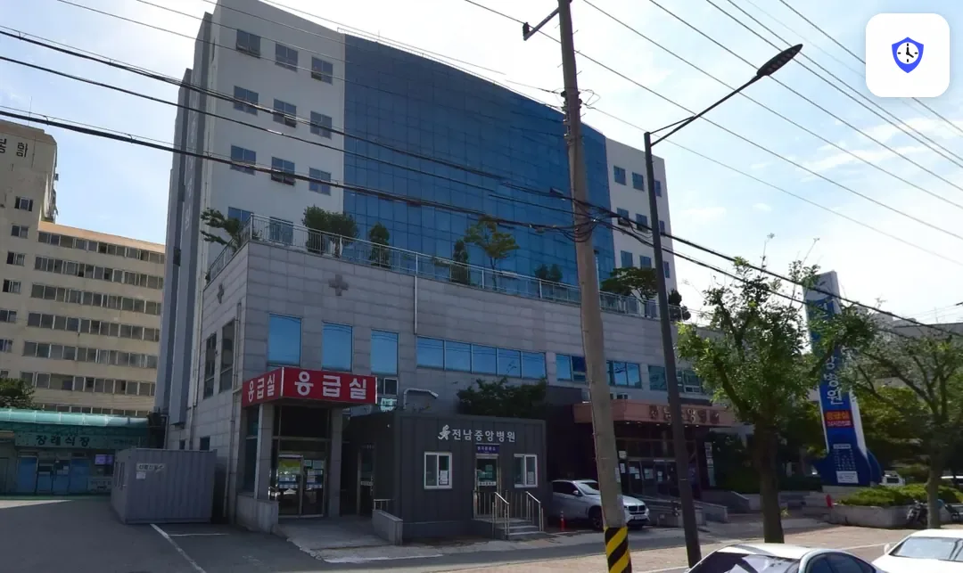 전남중앙병원장례식장 도착 지점