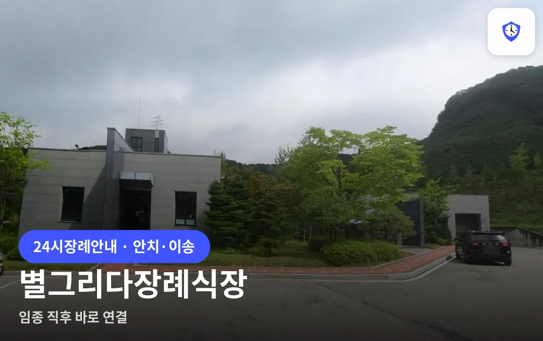 별그리다장례식장 도착 지점