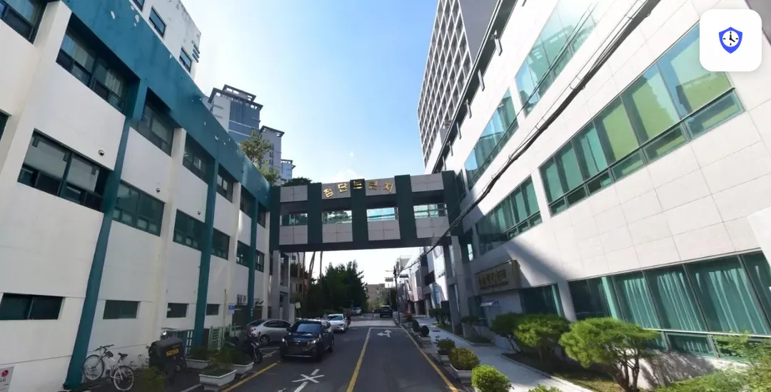 중앙병원장례예식장 도착 지점