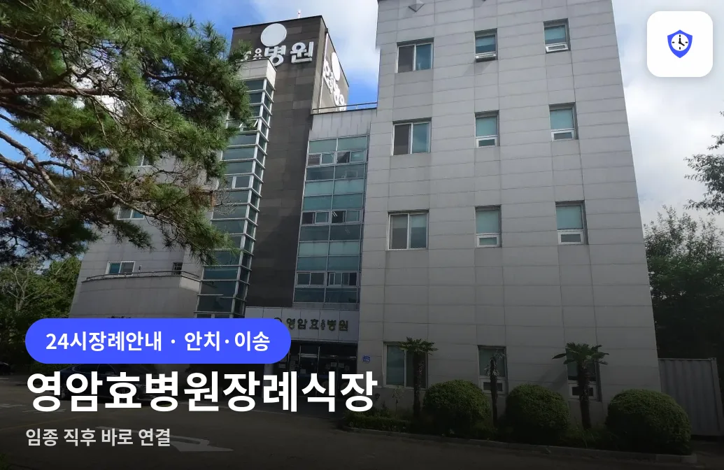 영암효병원장례식장 도착 지점