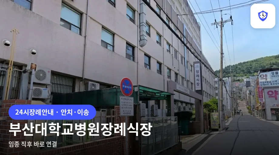 부산대학교병원장례식장 도착 지점