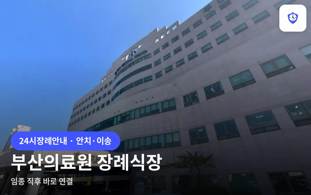 부산의료원 장례식장 도착 지점