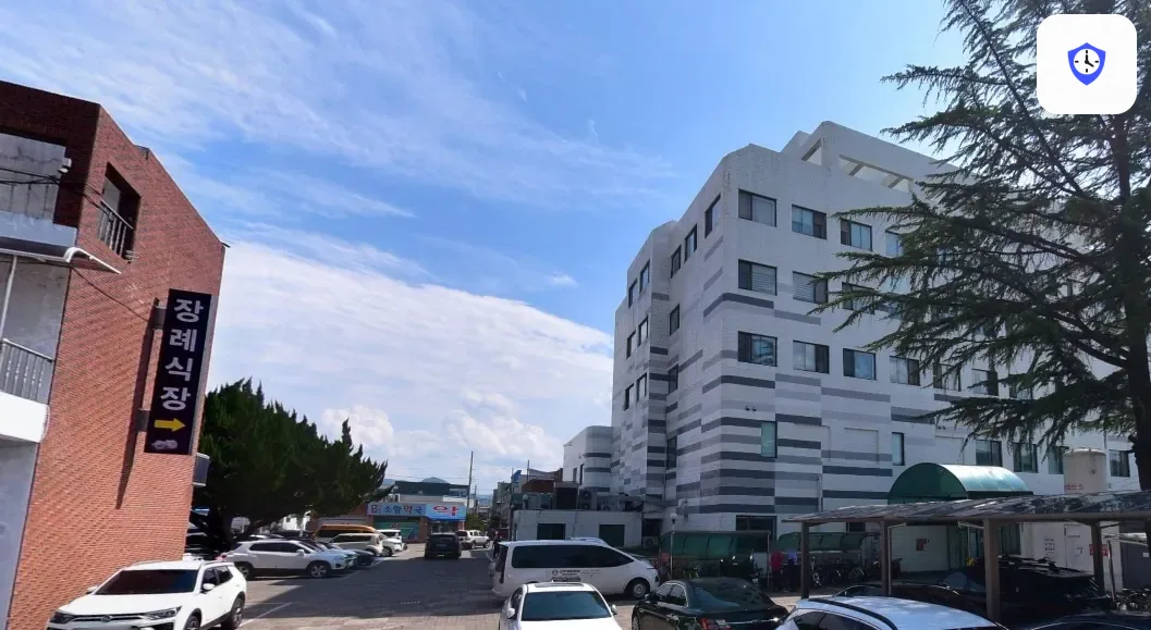 상주성모병원 장례식장 도착 지점