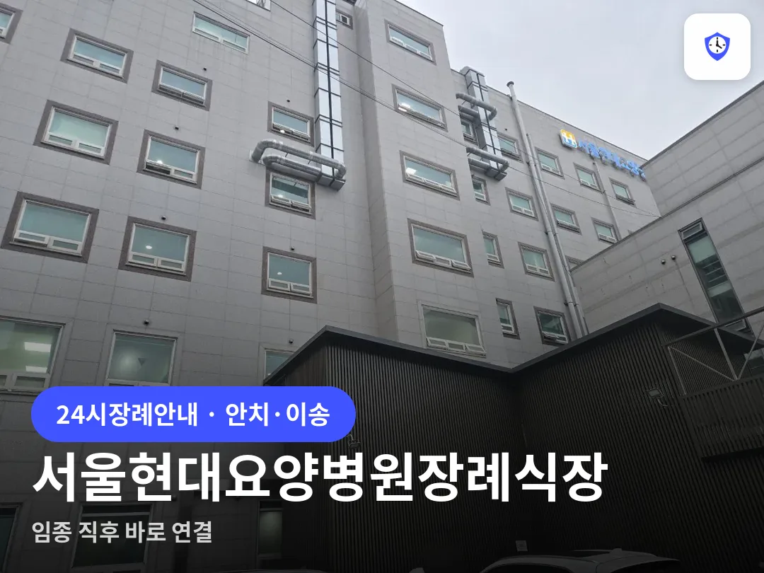 서울현대요양병원장례식장 도착 지점