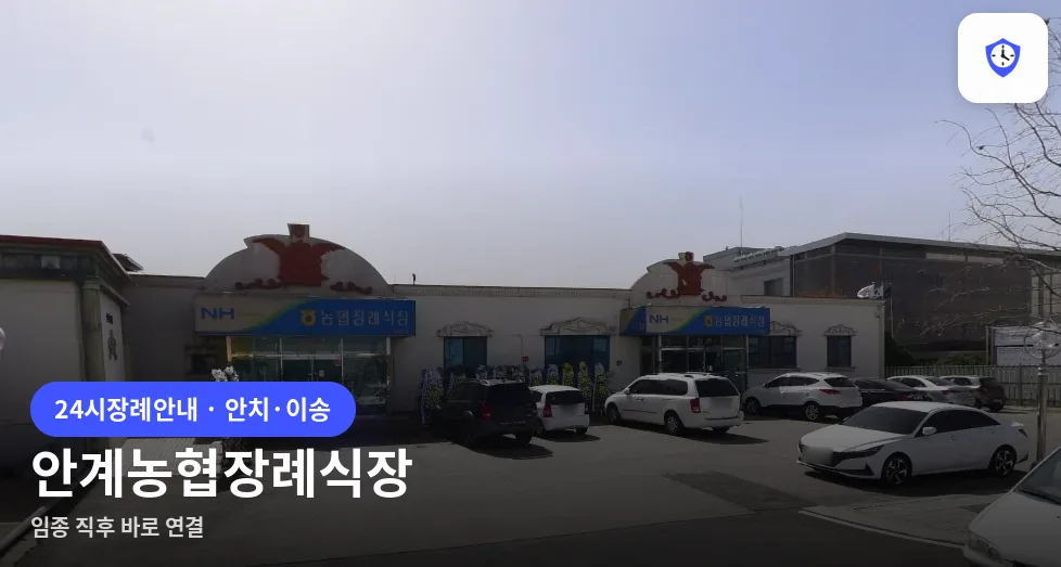 안계농협장례식장 도착 지점